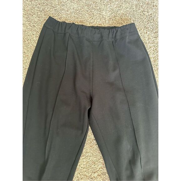 Soft Surroundings Women’s S Pull On Elastic Waist Black Tapered pleated pants - Picture 4 of 10